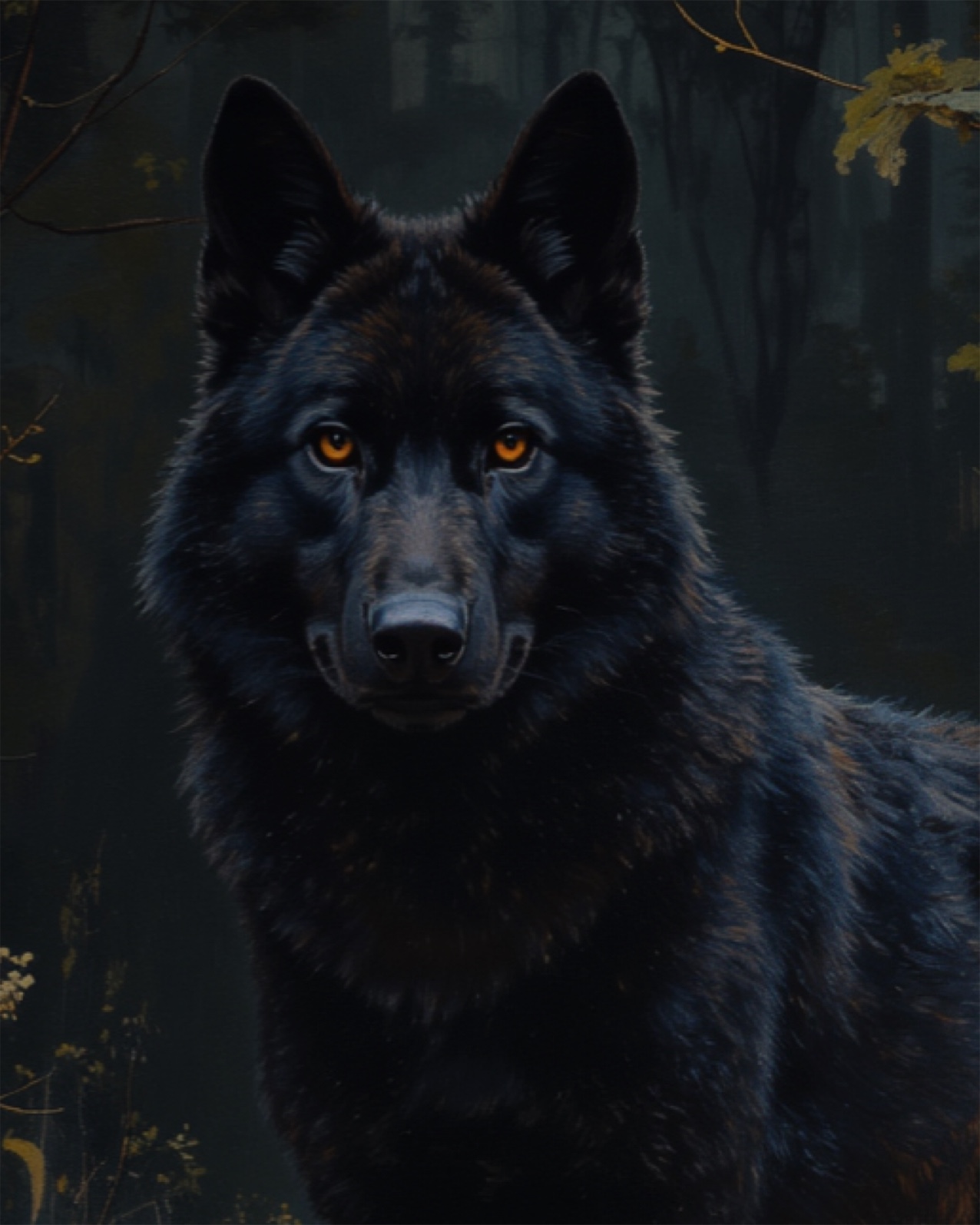 Silhouettes of various animals emerging from misty dreamscape