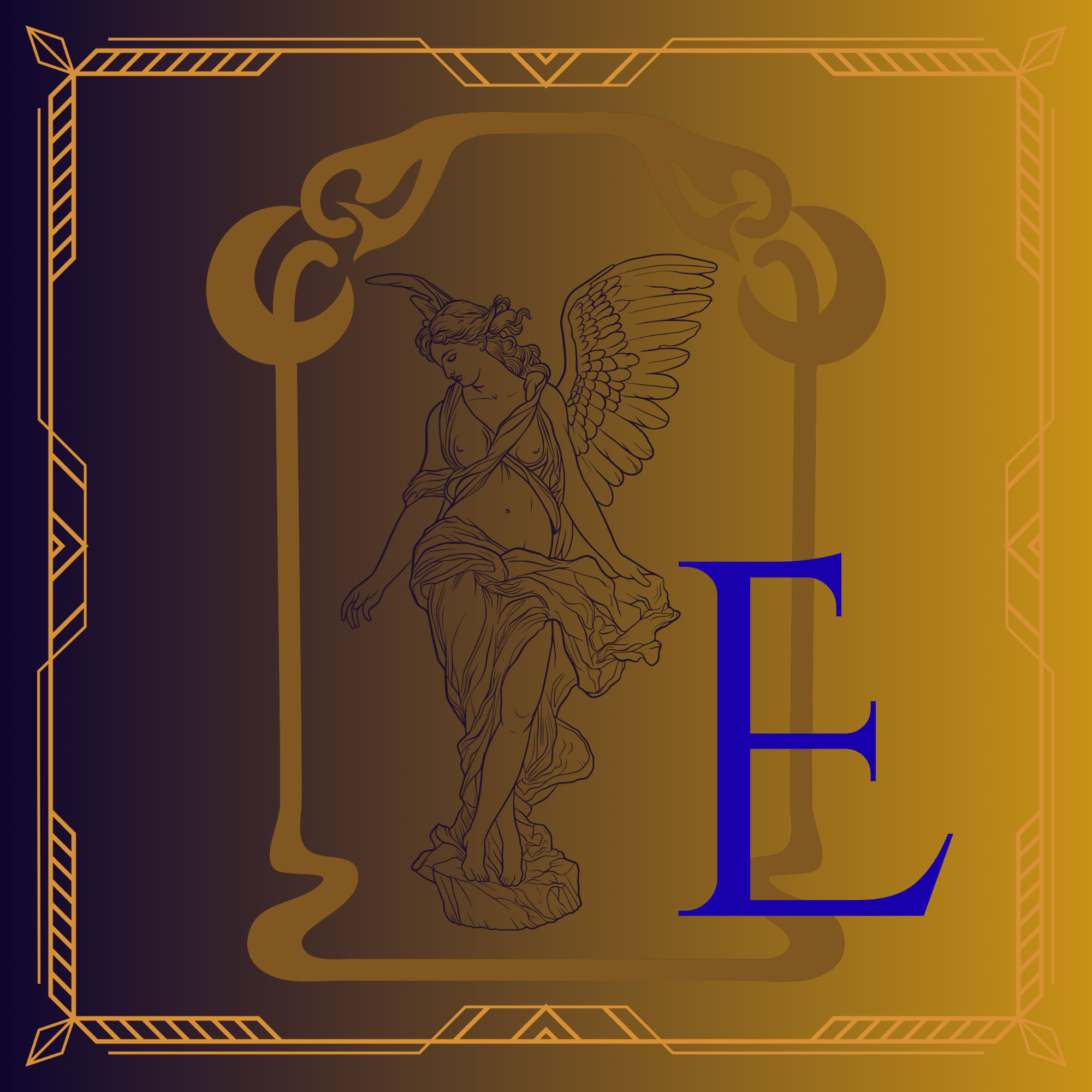 Letter E illustration